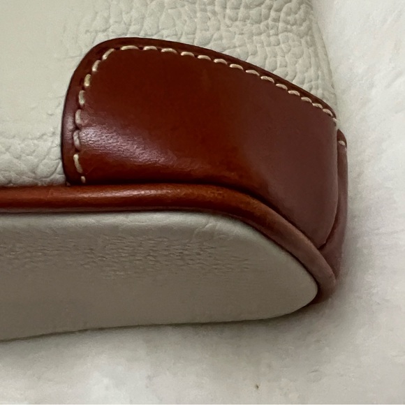 Dooney & Bourke Cream Pebble Grain Leather Crossbody - Picture 6 of 10